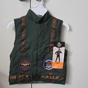 Fighter Pilot Vest & Hat Costume